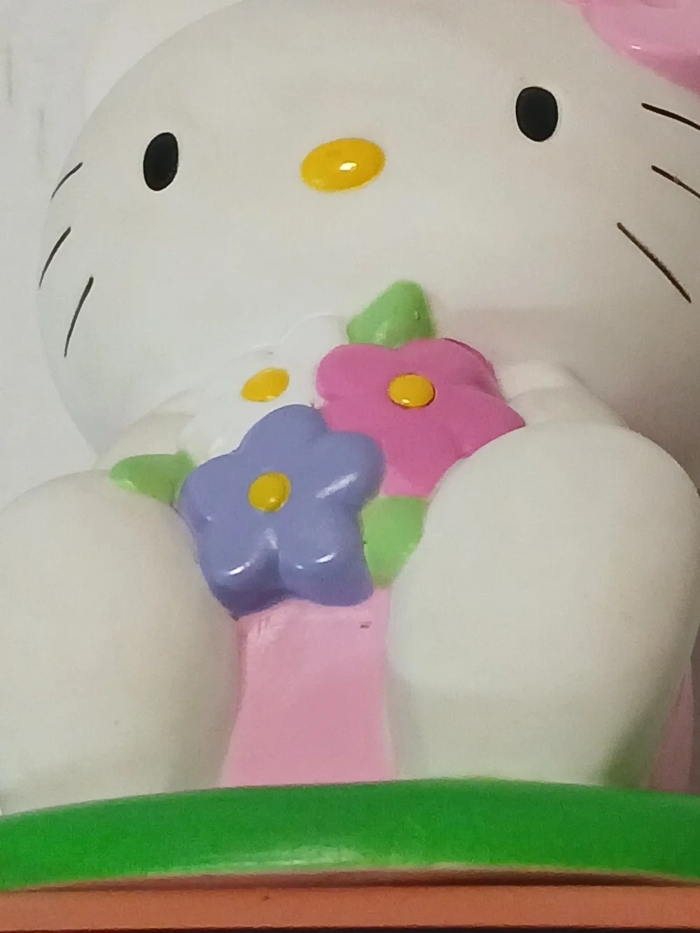 VTG Saniro Y2K Hello Kitty Pink Bow Flower ALARM Clock NIGHT LIGHT(NEEDS BULB)